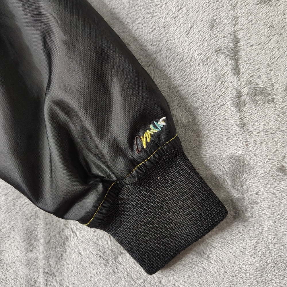 Coogi Striped Windbreaker Jacket Kids 4T Black Multi Full Zip Lightweight Patch - Picture 8 of 13